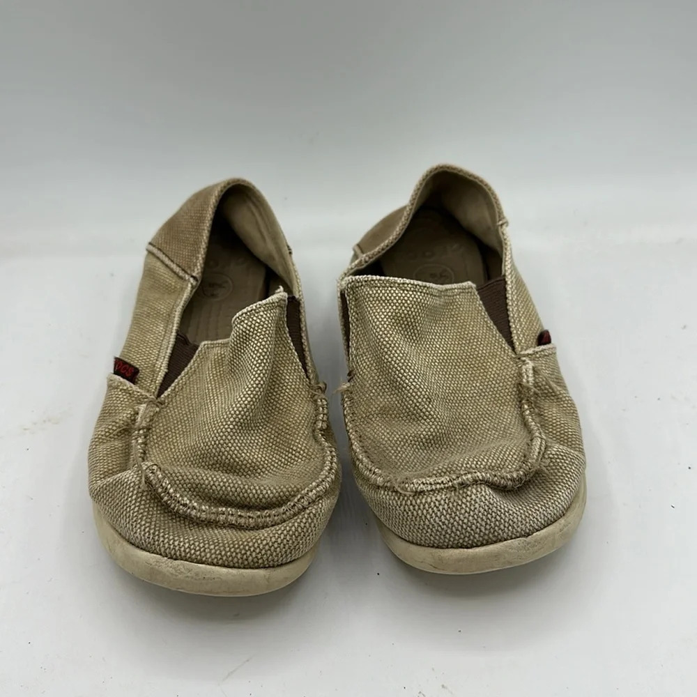 boys khaki Crocs Santa Cruz size 2 - Picture 2 of 4